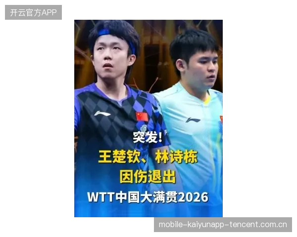 WTT中国大满贯风云变幻：王楚钦林诗栋因伤退出，赛事再次掀起波澜